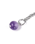 Pendolo Divinatorio in Ametista Naturale Esagonale con Catenina - Clorophilla Shop