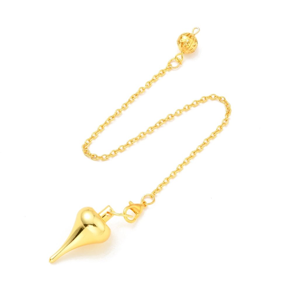 Pendolo Divinatorio in Ottone Dorato - Clorophilla Shop