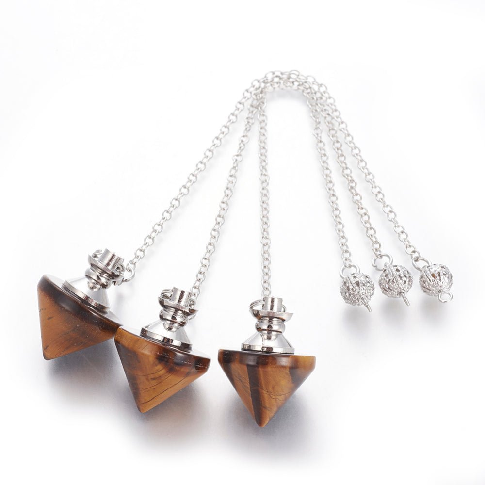 Pendolo in Occhio di tigre - Clorophilla Shop