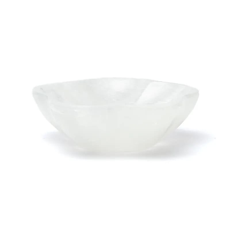 Piatto a forma di fiore in Selenite - Clorophilla Shop
