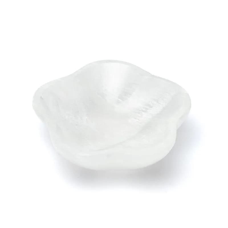 Piatto a forma di fiore in Selenite - Clorophilla Shop