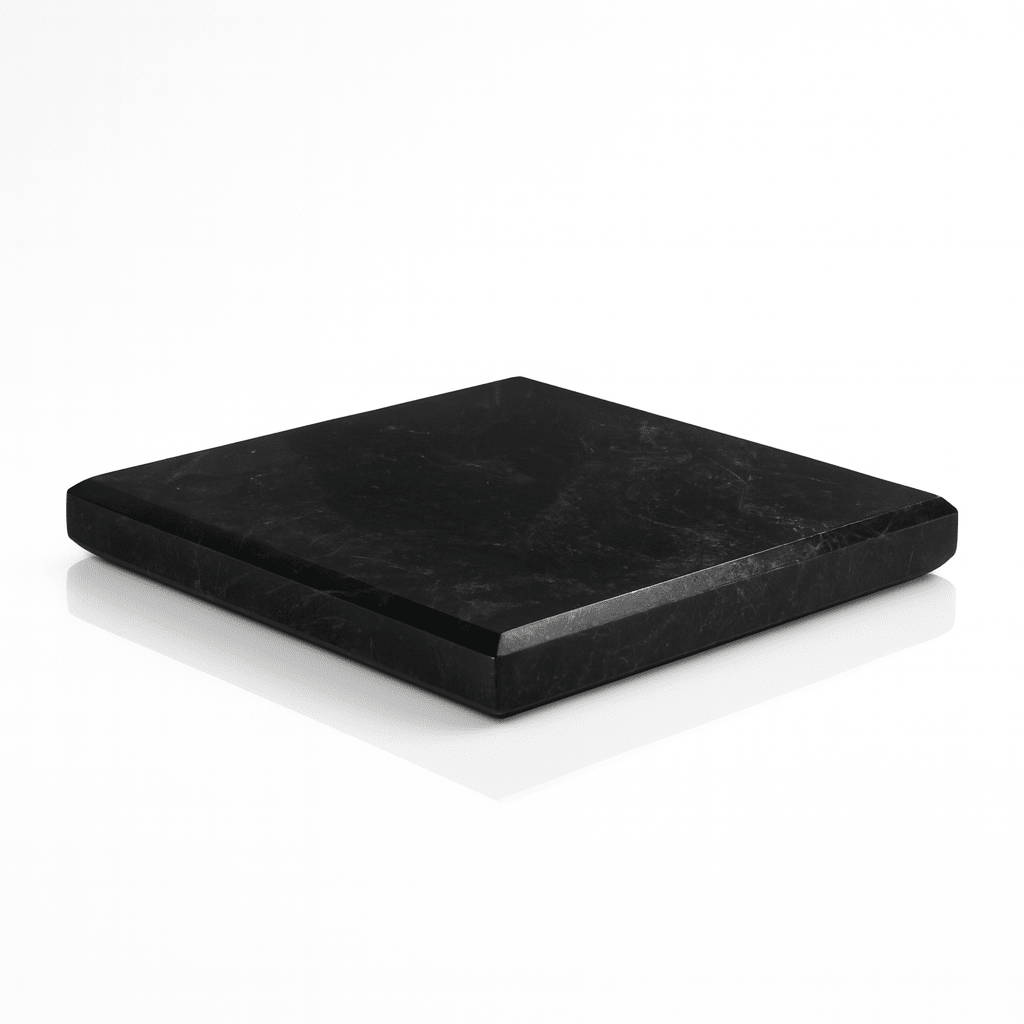 Piatto in Shungite della Carelia LUCIDO - Ideale per energizzare piccoli oggetti e pietre - Clorophilla Shop