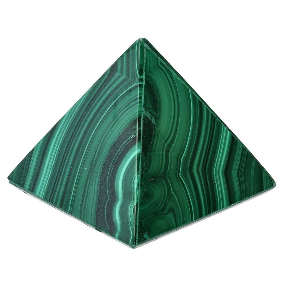 PIRAMIDE IN MALACHITE NATURALE - raffinata e protettiva - Clorophilla Shop