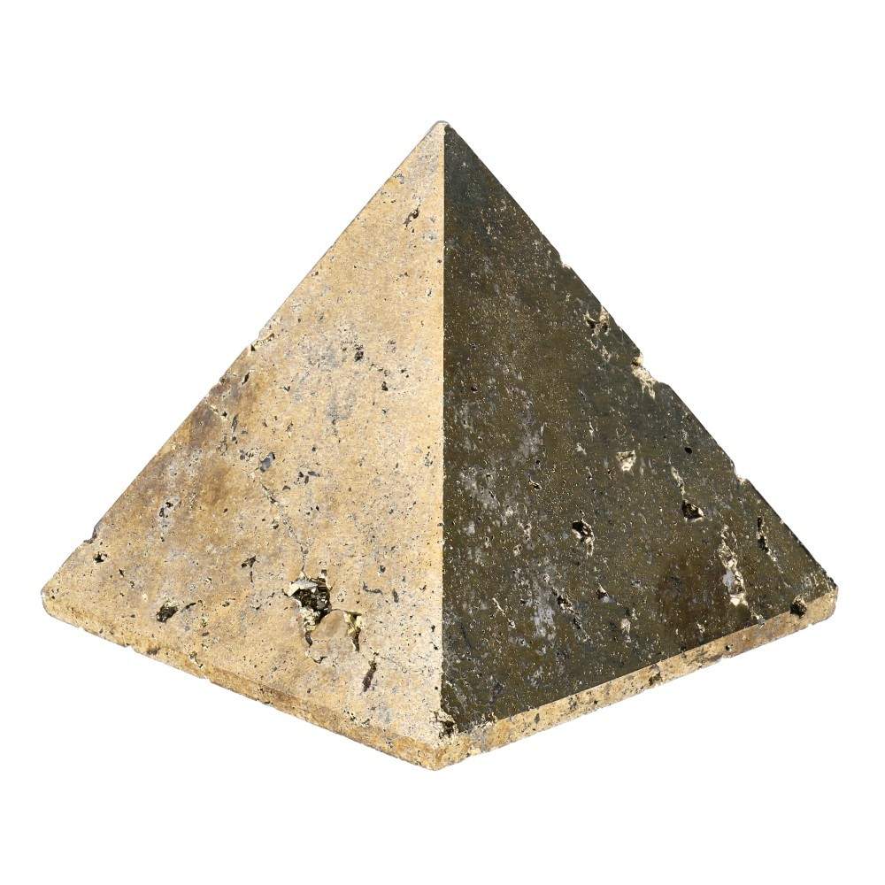 PIRAMIDE IN PIRITE NATURALE - Ricchezza e prosperità - Clorophilla Shop