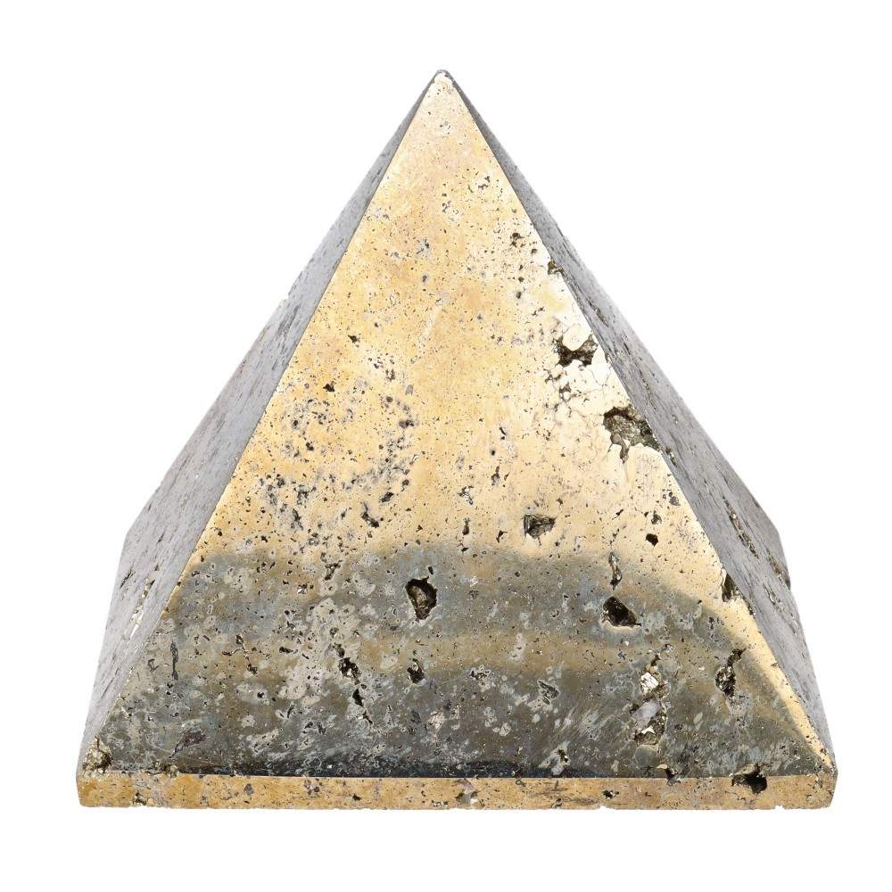 PIRAMIDE IN PIRITE NATURALE - Ricchezza e prosperità - Clorophilla Shop