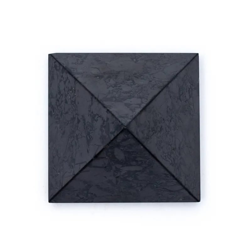 Piramide in Shungite Roccia Naturale Carbonacea - Curativa e Protettiva - Cristalloterapia - Clorophilla Shop