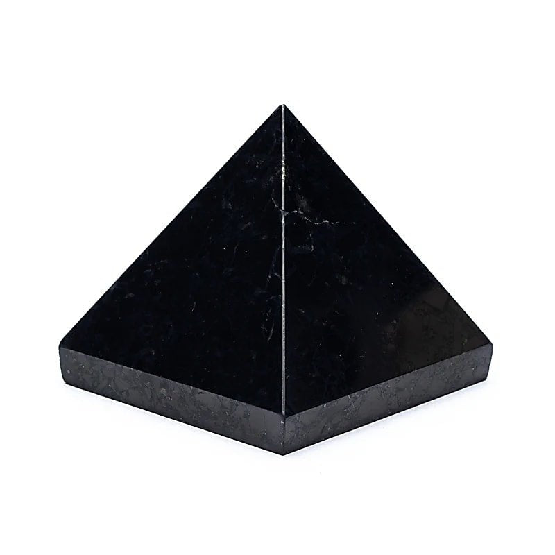 Piramide in Shungite Roccia Naturale Carbonacea - Curativa e Protettiva - Cristalloterapia - Clorophilla Shop