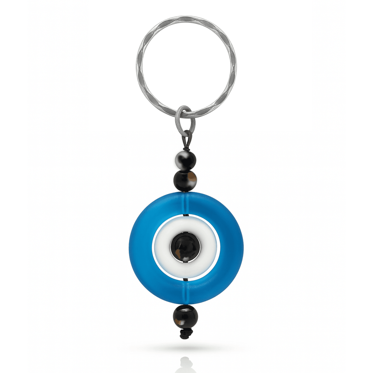 Portachiavi OCCHIO DI NAZAR E TORMALINA - Protezione energie negative e Malocchio - Clorophilla Shop
