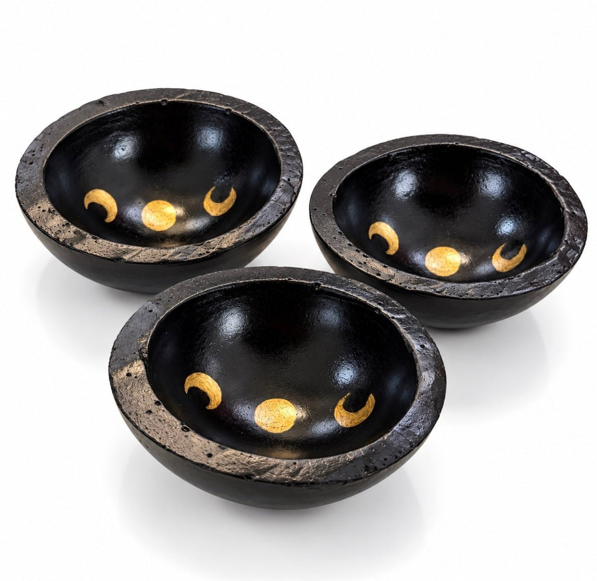 PORTAOGGETTI IN CEMENTO FASI LUNARI – Energia e Armonia | Artigianale 9 cm - Clorophilla Shop