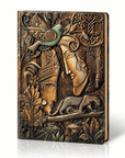 Quaderno Retrò in Similpelle Goffrata – Diario di Viaggio Vintage Colorato Indonesiano - Clorophilla Shop