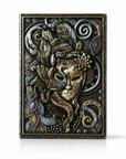 Quaderno Retrò in Similpelle Goffrata – Diario di Viaggio Vintage Maschera - Clorophilla Shop