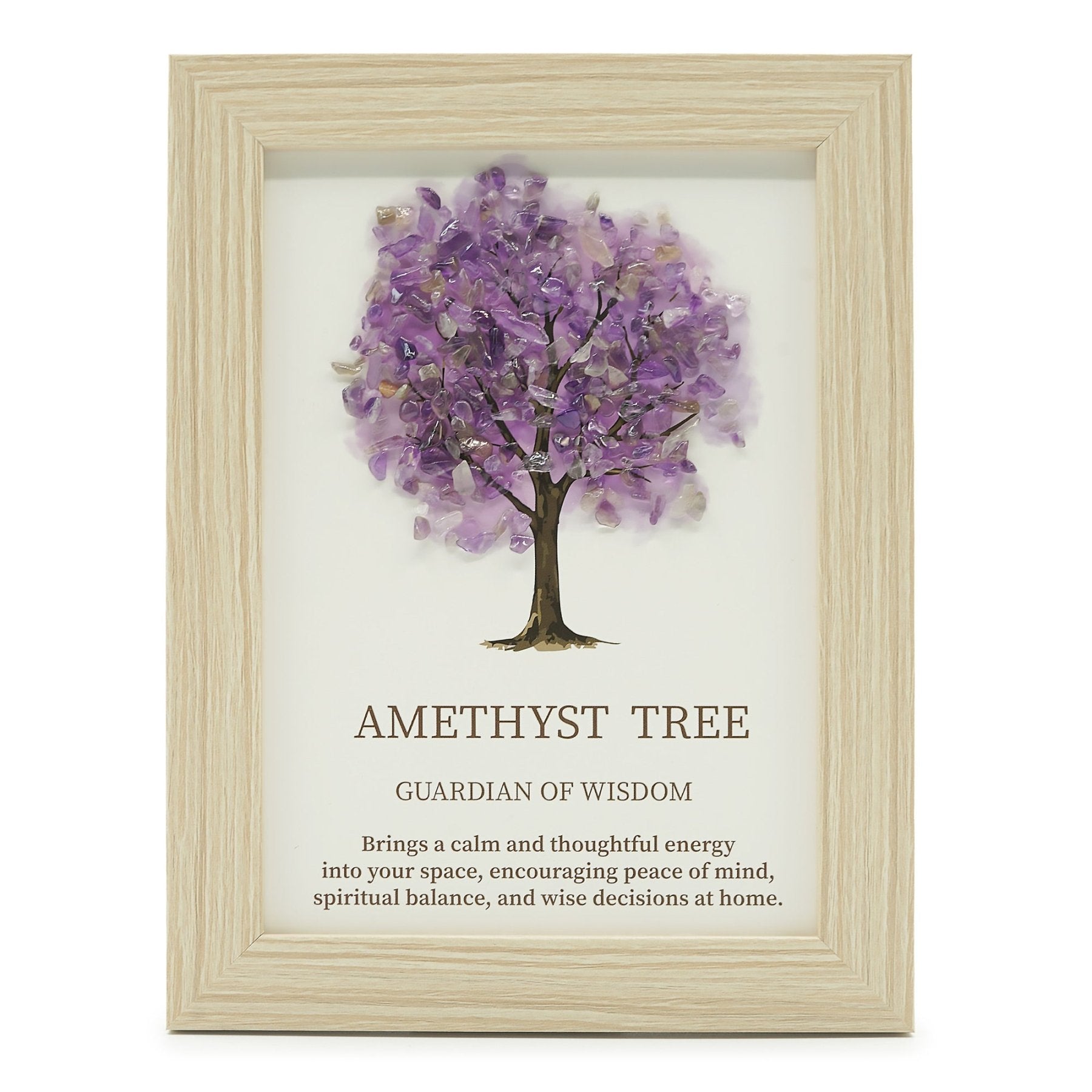 QUADRO CON ALBERO DELLA VITA IN AMETISTA - Guardiano della saggezza - Clorophilla Shop