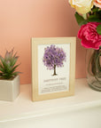 QUADRO CON ALBERO DELLA VITA IN AMETISTA - Guardiano della saggezza - Clorophilla Shop