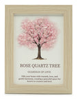 QUADRO CON ALBERO DELLA VITA IN QUARZO ROSA - Guardiano dell'amore - Clorophilla Shop