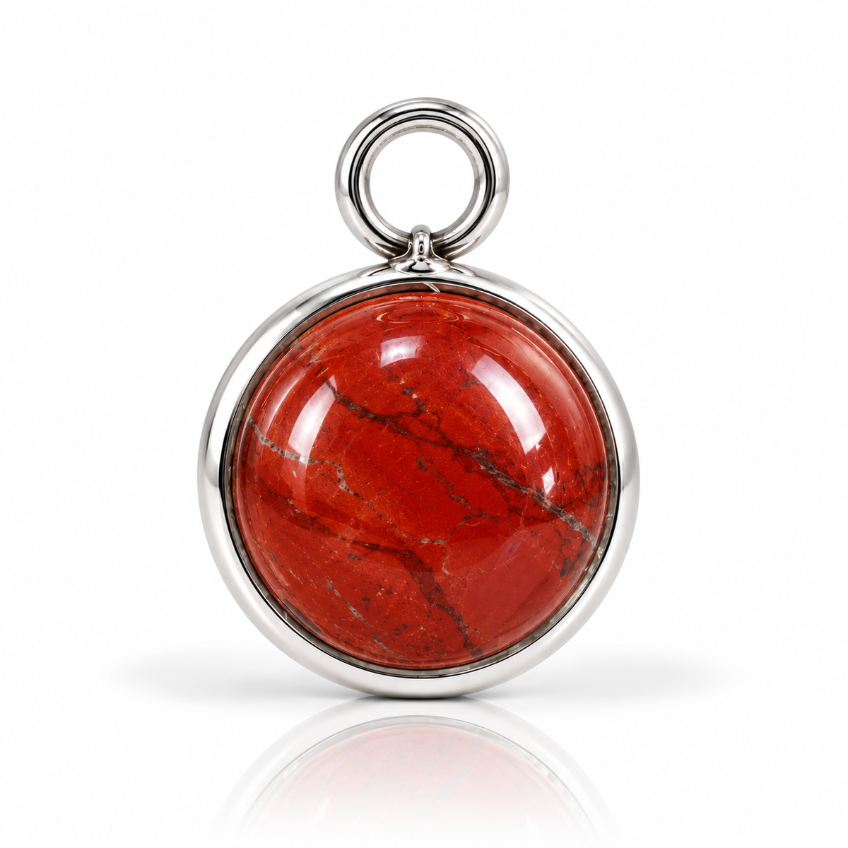 CIONDOLO ELEMENT IN DIASPRO ROSSO - Energia, Vitalità e Coraggio