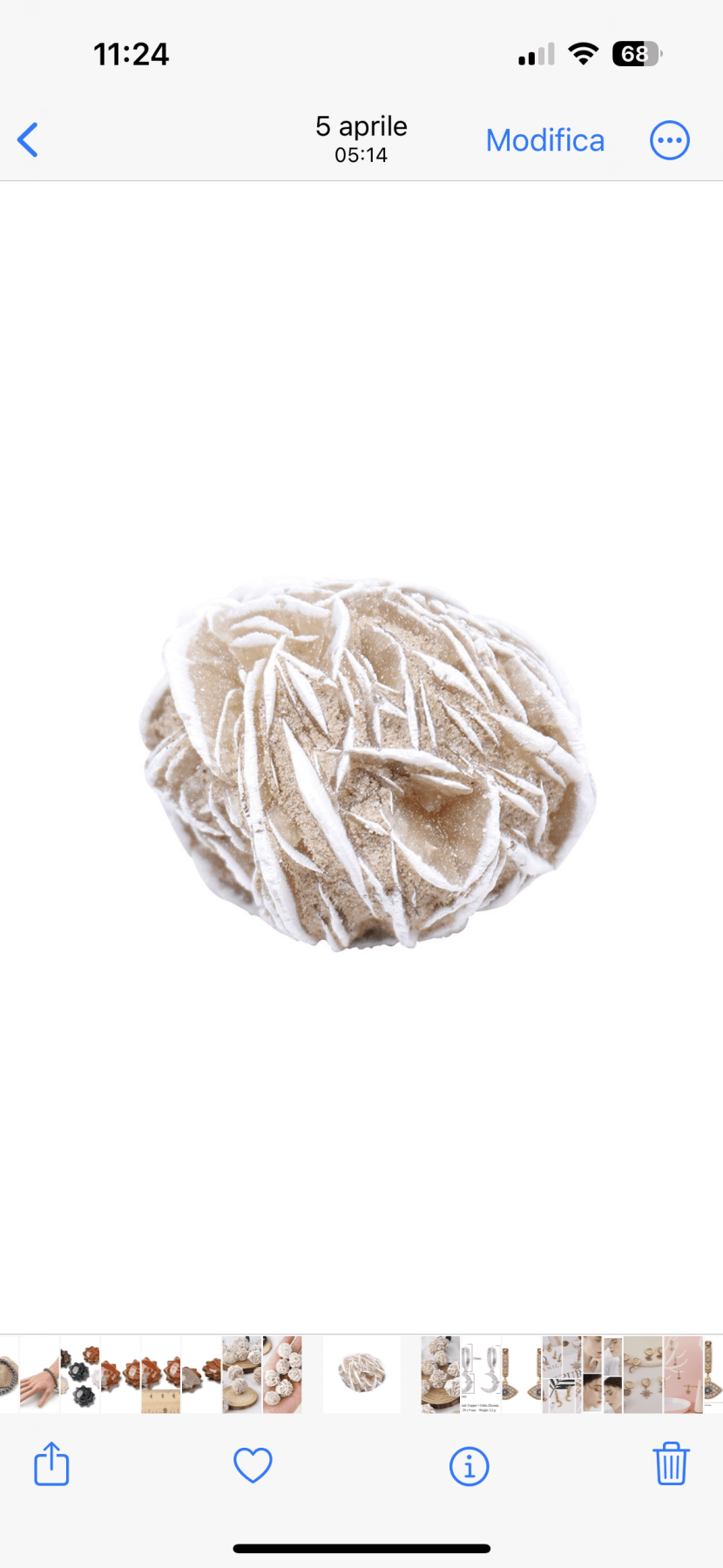 Rosa del Deserto pietra - Chiarezza mentale, radicamento e protezione - Clorophilla Shop