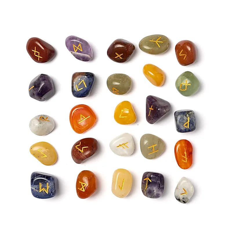 RUNE 7 CHAKRA - Sacchetto di cotone - Clorophilla Shop