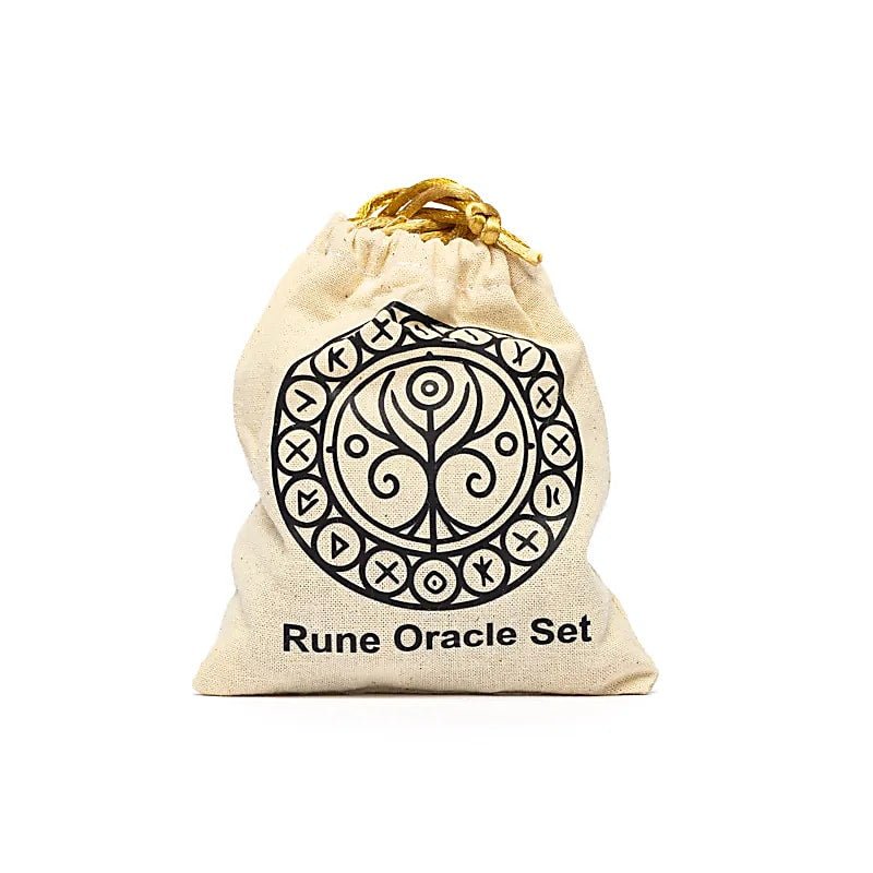RUNE IN AMETISTA - Sacchetto di cotone - Clorophilla Shop