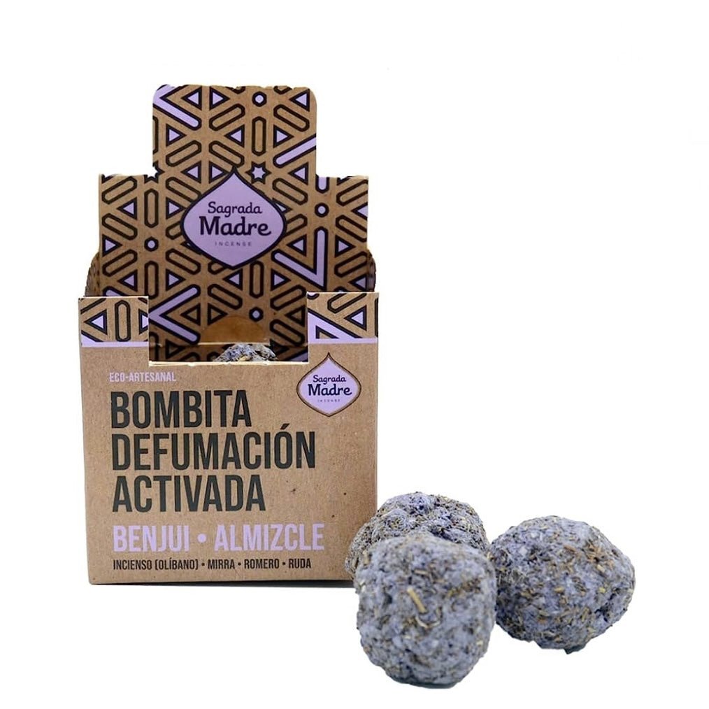 Sagrada Madre BOMBITA Smudge di Erbe naturali artigianali - Benzoino e Muschio - Clorophilla Shop