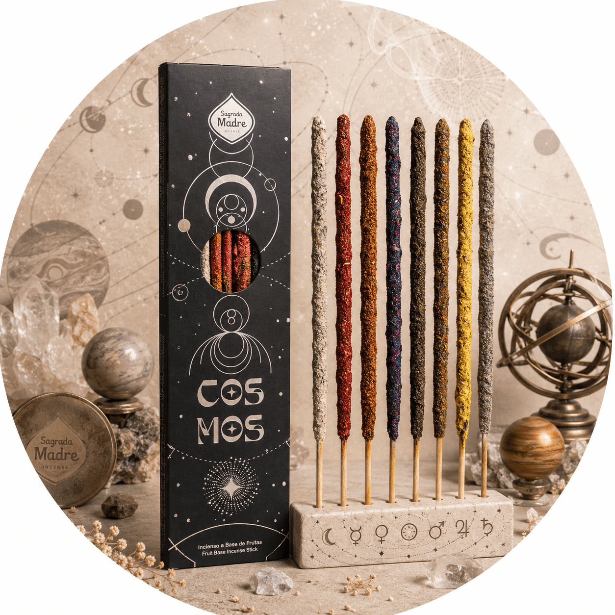 SAGRADA MADRE INCENSO LINEA COSMOS - 7 Pianeti - Clorophilla Shop