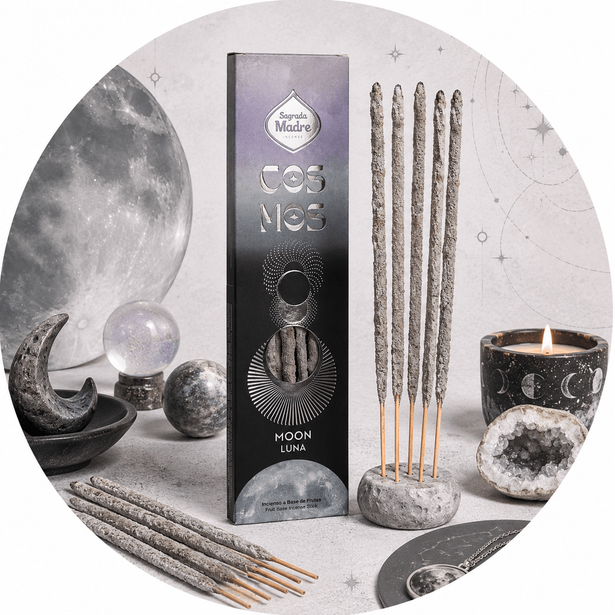 SAGRADA MADRE INCENSO LINEA COSMOS - Luna - Clorophilla Shop