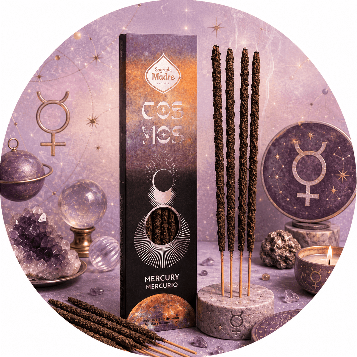 SAGRADA MADRE INCENSO LINEA COSMOS - Mercurio - Clorophilla Shop
