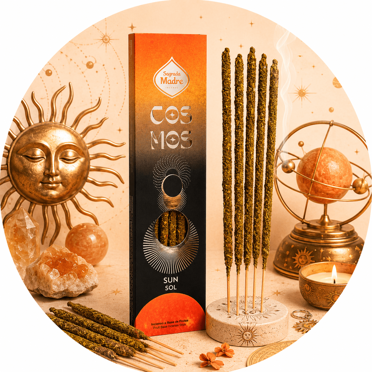 SAGRADA MADRE INCENSO LINEA COSMOS - Sole - Clorophilla Shop