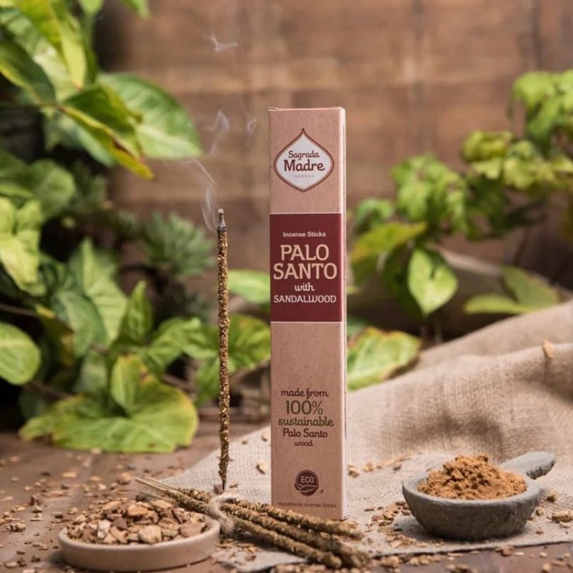 SAGRADA MADRE INCENSO LINEA PALO SANTO - Palo Santo e Sandalo - Clorophilla Shop