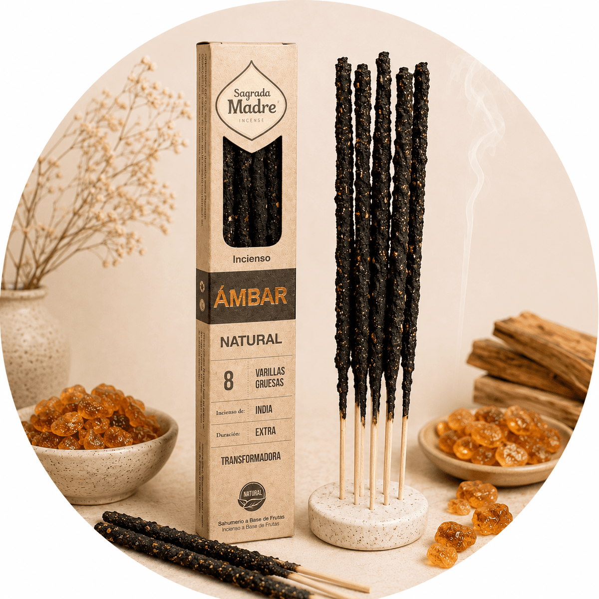 SAGRADA MADRE INCENSO NATURALE - Ambra - Clorophilla Shop