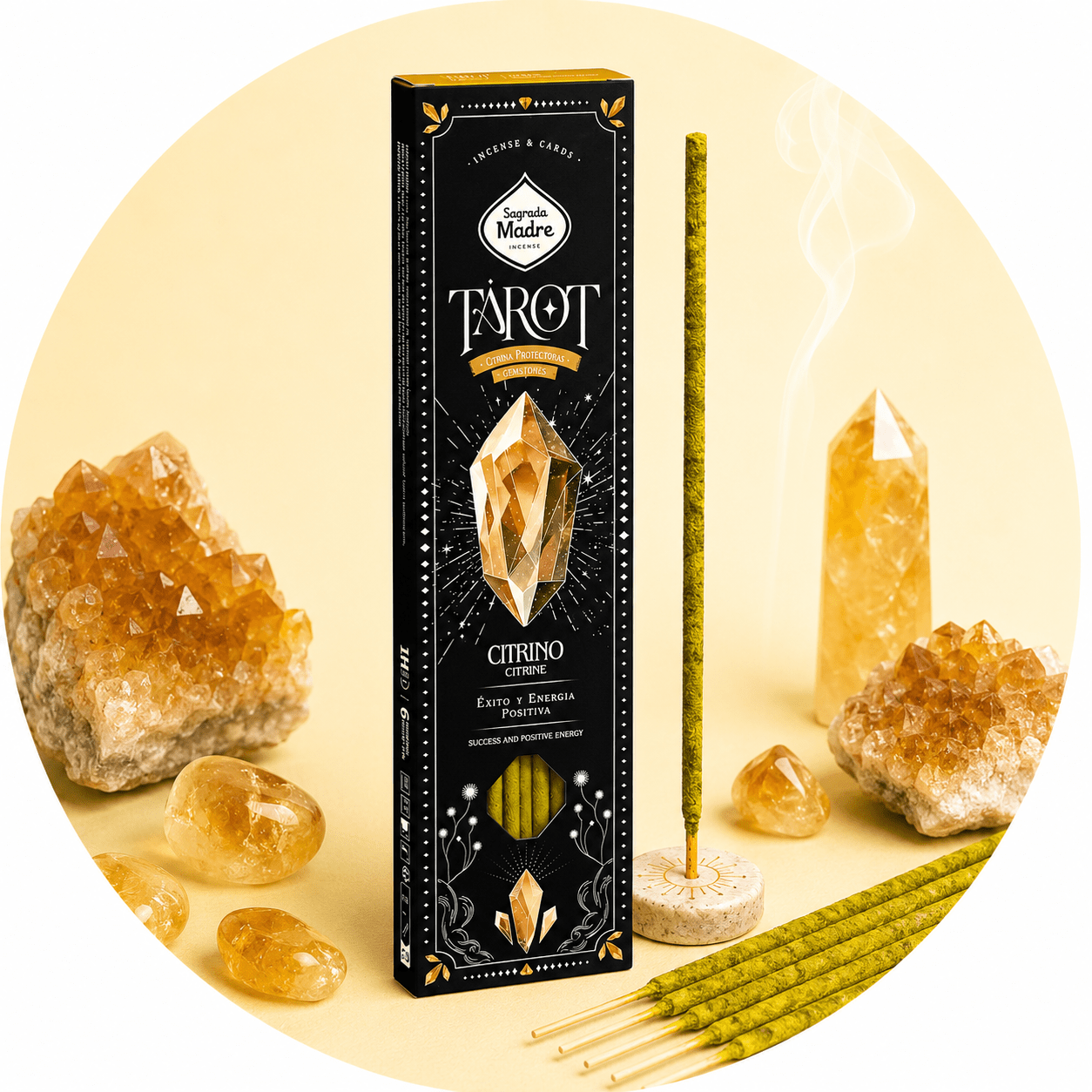 SAGRADA MADRE TAROT GEMAS - Citrino - Clorophilla Shop