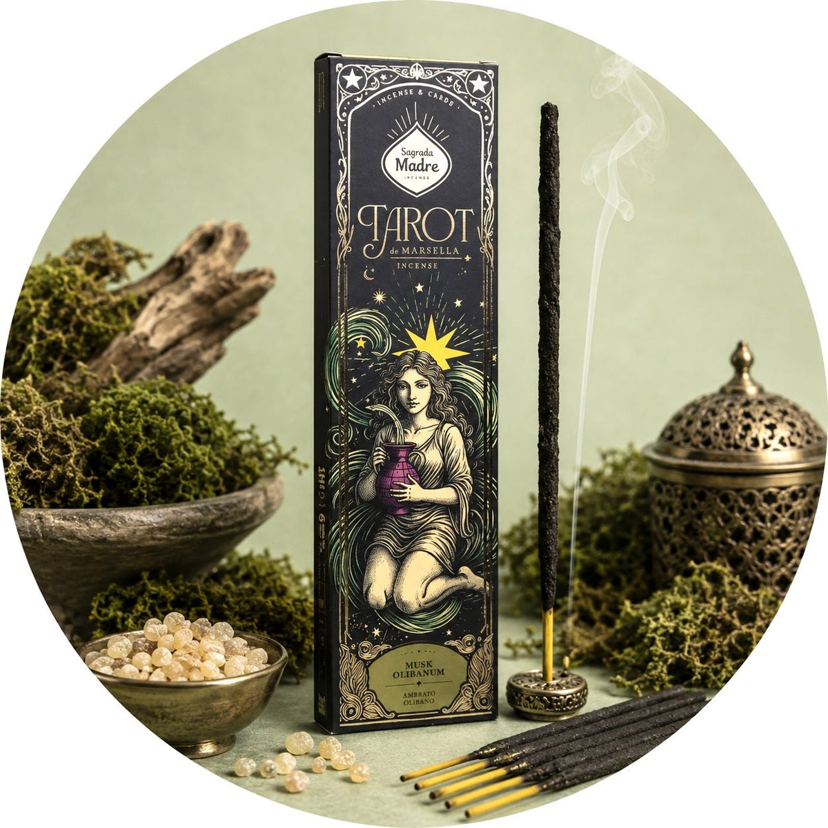 SAGRADA MADRE TAROT - Muschio e Olibano - Clorophilla Shop