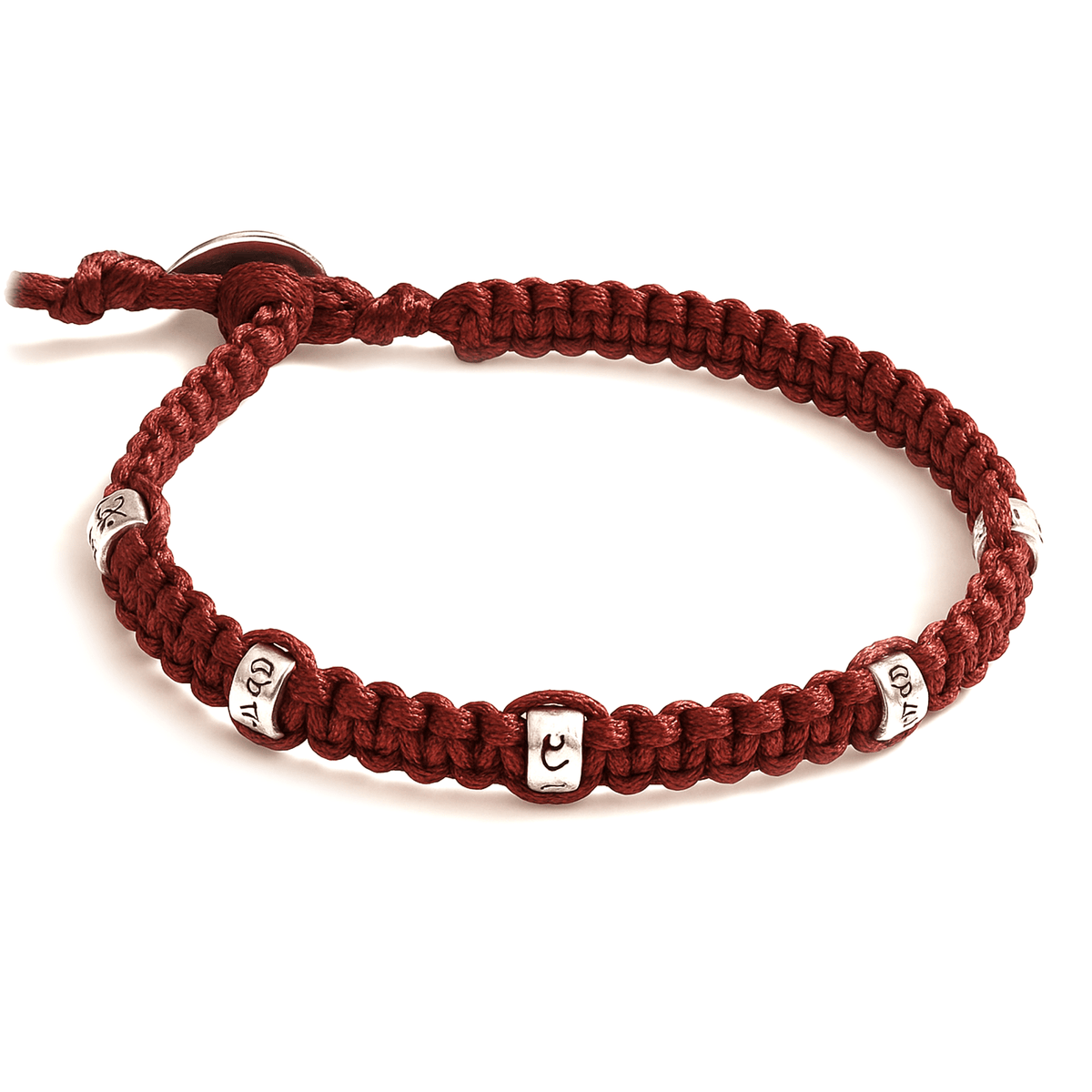 SAMSARA BRACCIALE 7 NODI IN ARGENTO - Fortuna e protezione - Clorophilla Shop