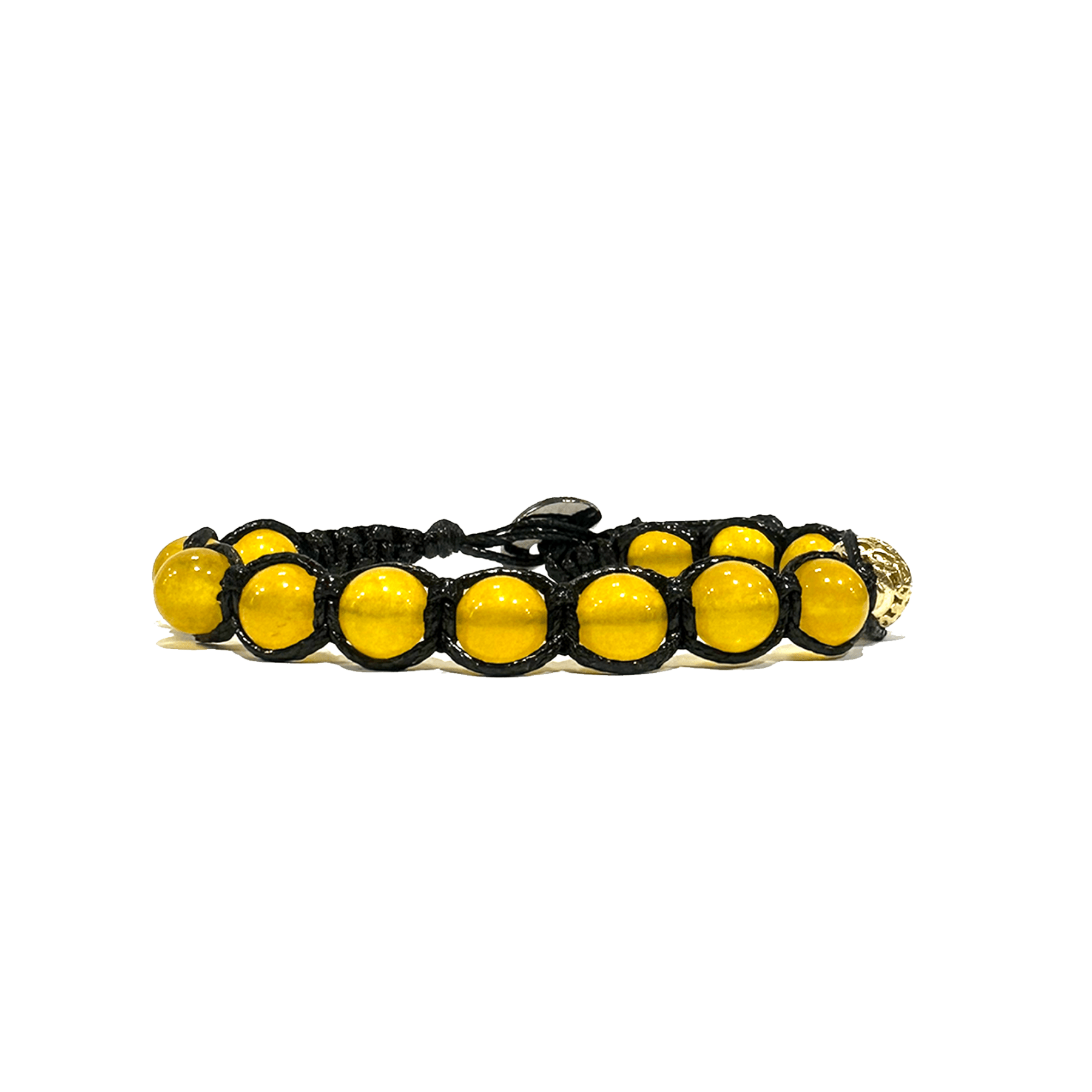 SAMSARA BRACCIALE TIBETANO IN AGATA GIALLA - Gioia, fiducia e ottimismo - Clorophilla Shop