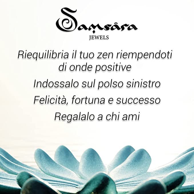 SAMSARA BRACCIALE TIBETANO IN CRISTALLO DI ROCCA - Purezza, energia e chiarezza - Clorophilla Shop