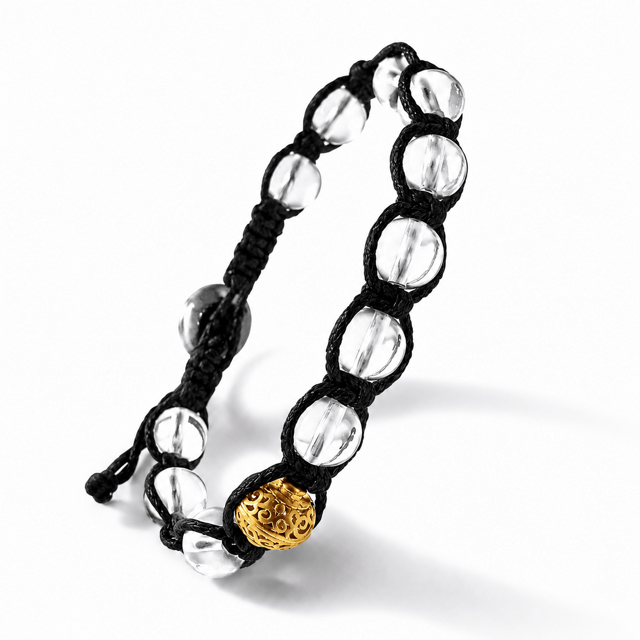SAMSARA BRACCIALE TIBETANO IN CRISTALLO DI ROCCA - Purezza, energia e chiarezza - Clorophilla Shop