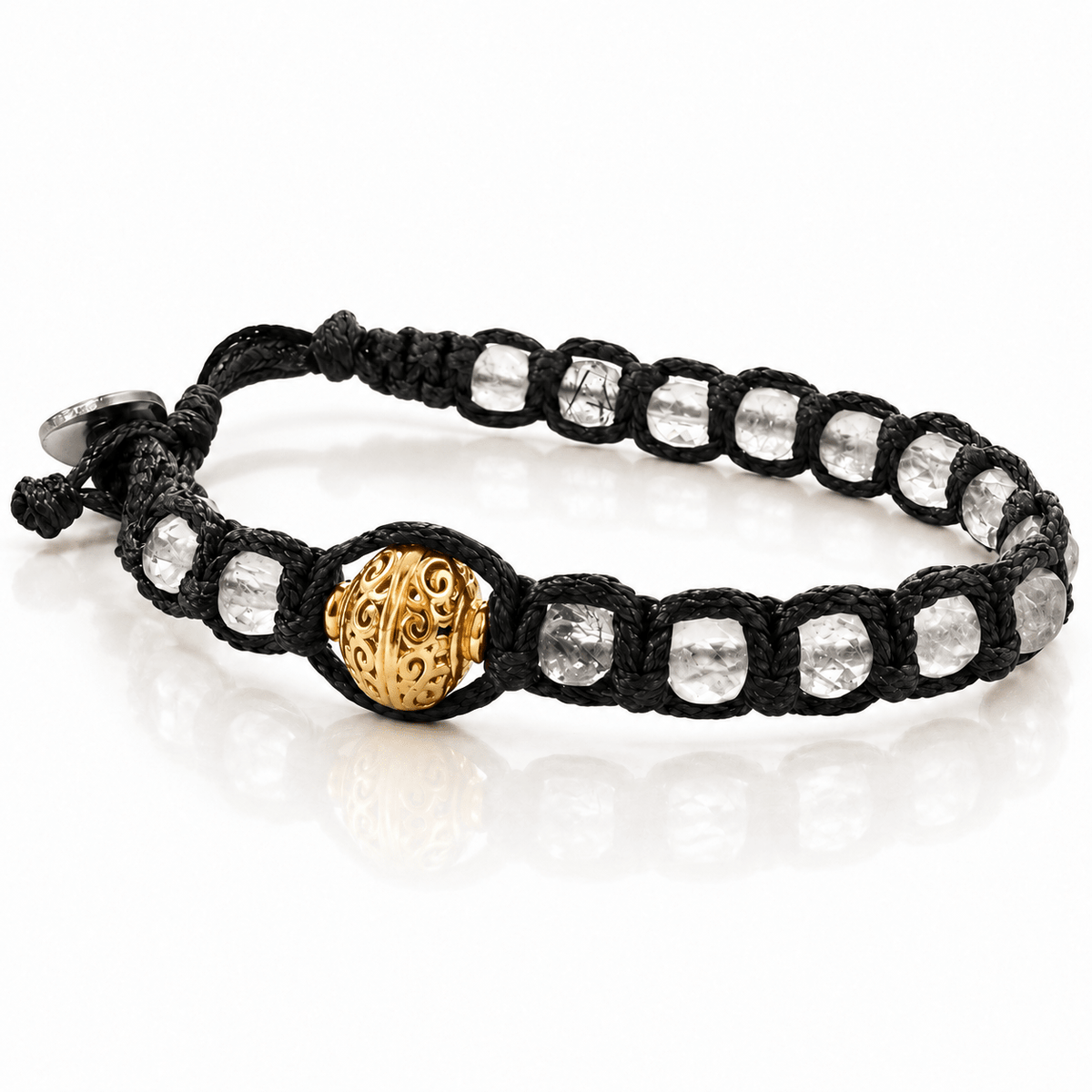 SAMSARA BRACCIALE TIBETANO IN DIAMANTE HERKIMER - Clorophilla Shop
