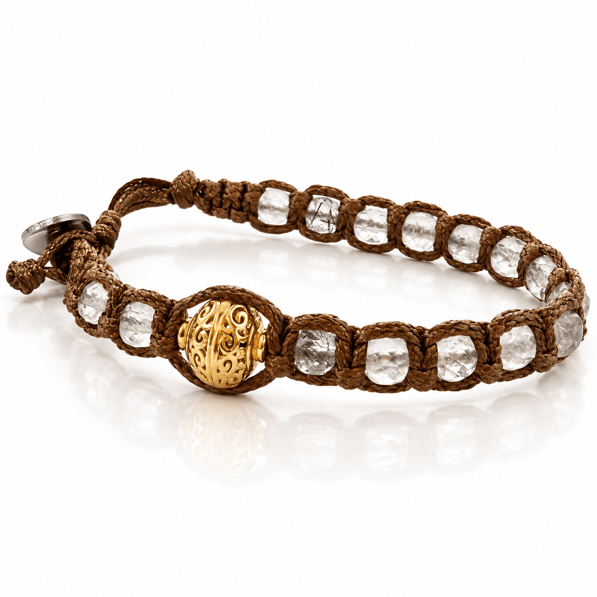 SAMSARA BRACCIALE TIBETANO IN DIAMANTE HERKIMER - Clorophilla Shop