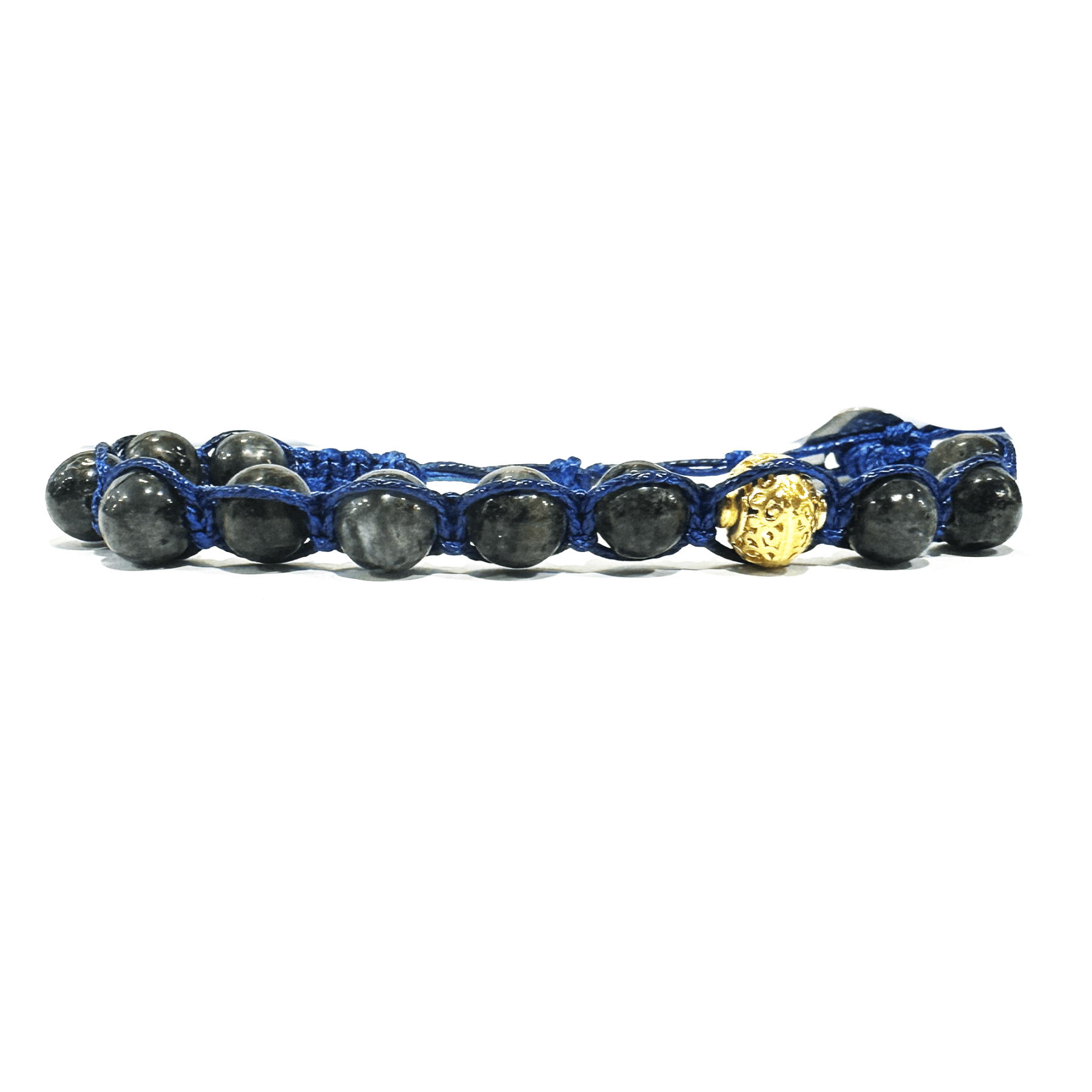 SAMSARA BRACCIALE TIBETANO IN LABRADORITE - Protezione, intuizione e trasformazione - Clorophilla Shop