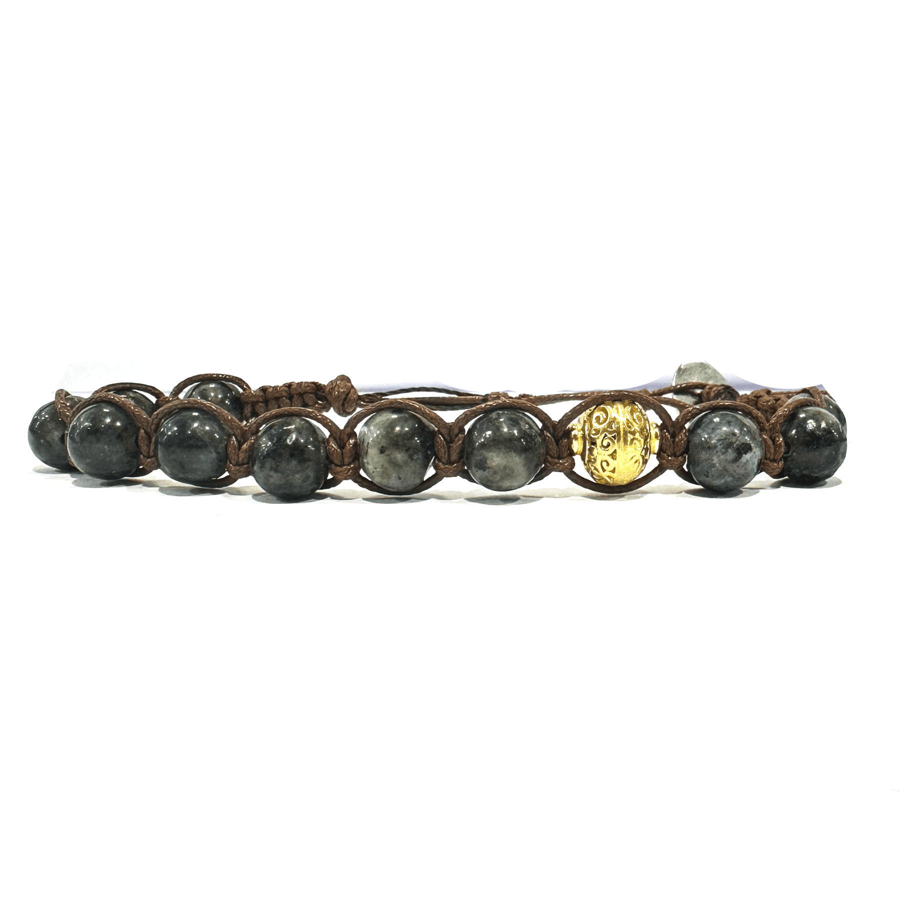 SAMSARA BRACCIALE TIBETANO IN LABRADORITE - Protezione, intuizione e trasformazione - Clorophilla Shop