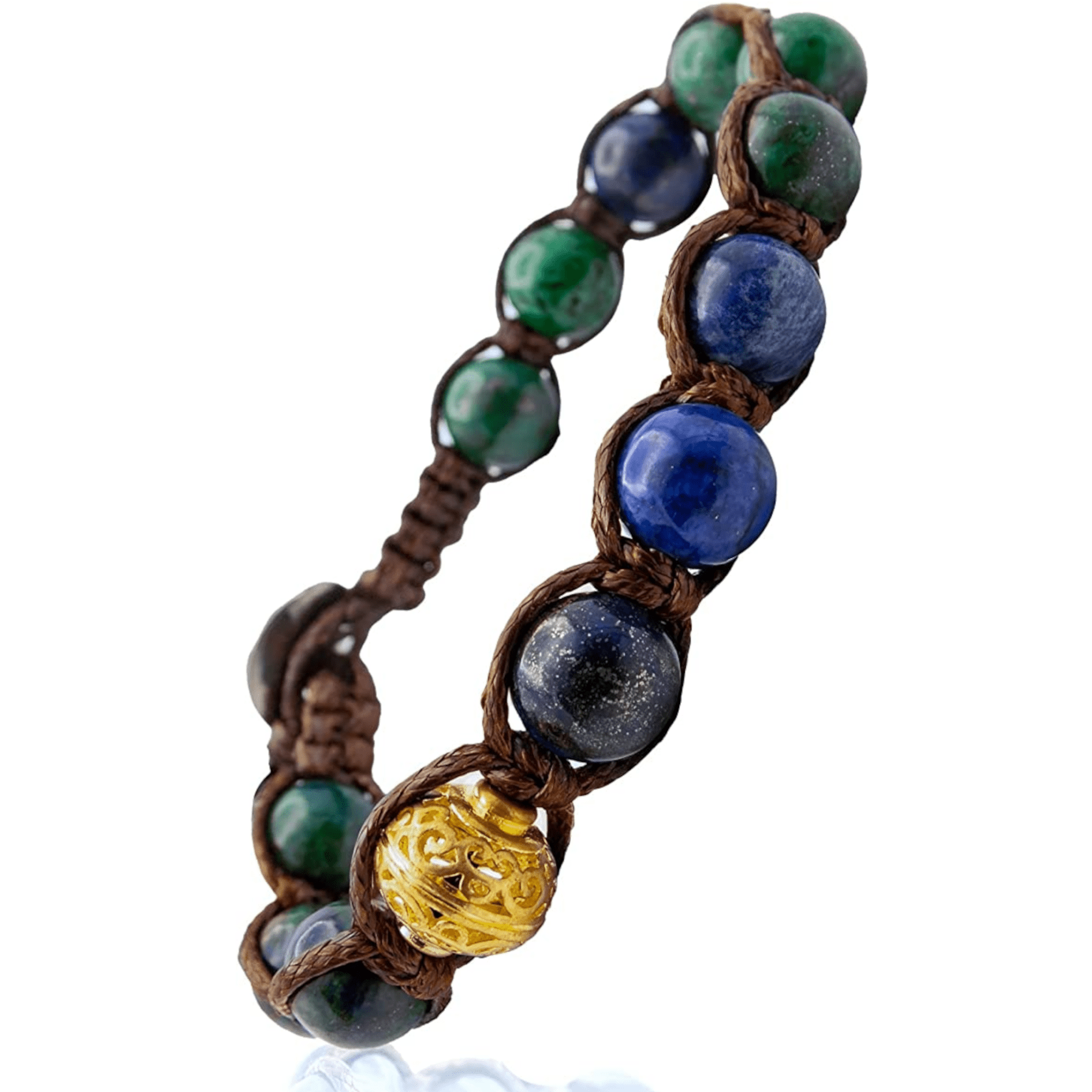 SAMSARA BRACCIALE TIBETANO IN LAPISLAZZULI AFGANO - Verità, chiarezza e connessione profonda - Clorophilla Shop