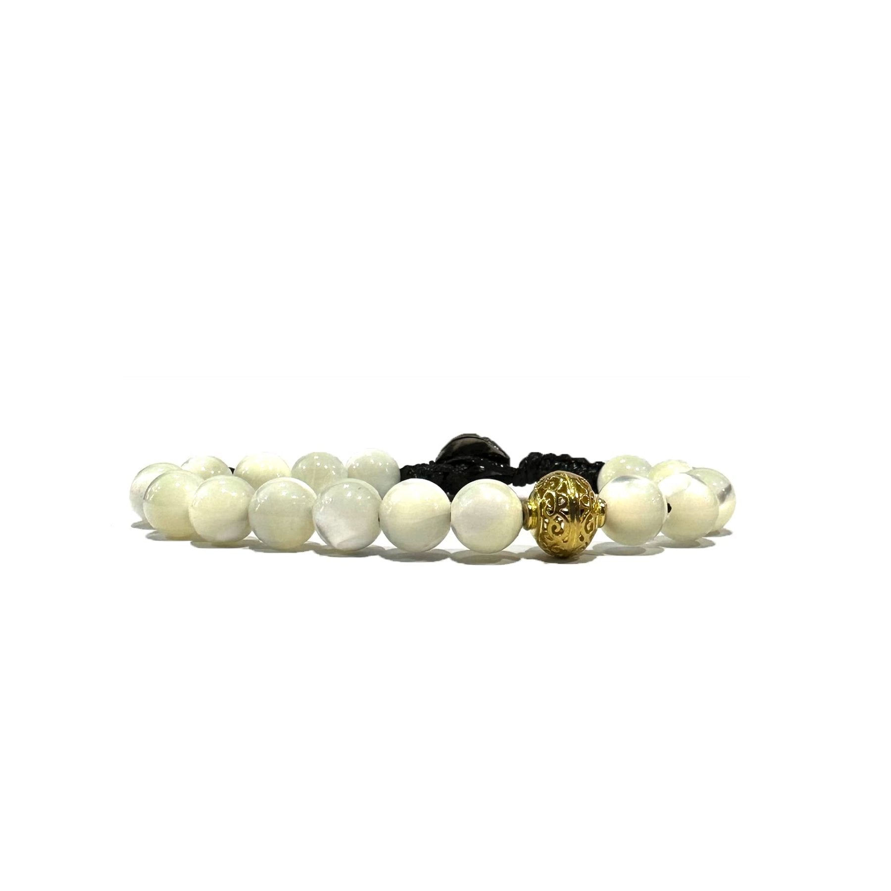 SAMSARA BRACCIALE TIBETANO IN MADREPERLA - Dolcezza, equilibrio e serenità - Clorophilla Shop