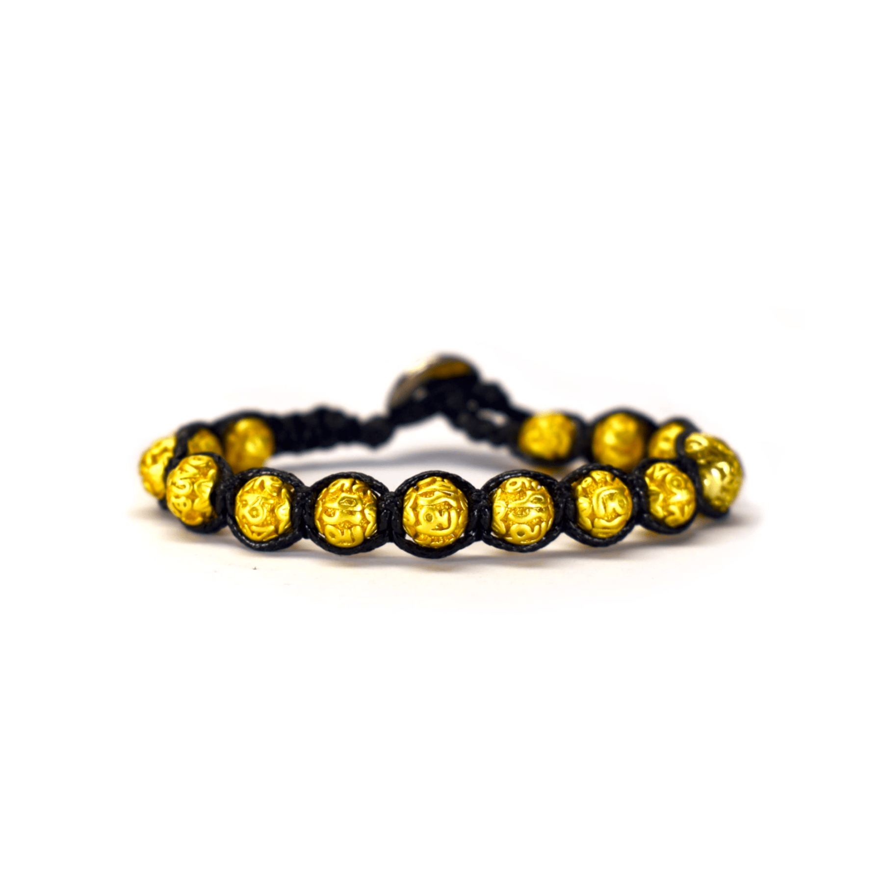 SAMSARA BRACCIALE TIBETANO IN OTTONE E MANTRA - Presenza, potere e consapevolezza - Clorophilla Shop