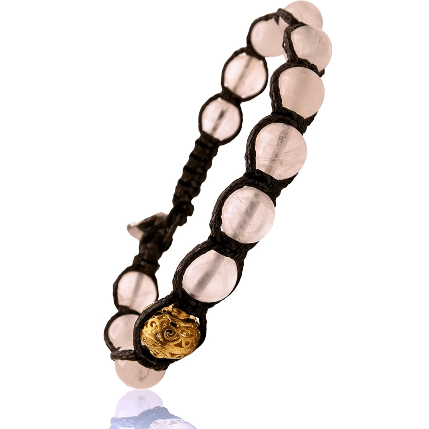 SAMSARA BRACCIALE TIBETANO IN QUARZO ROSA - Amore, armonia e serenità del cuore - Clorophilla Shop