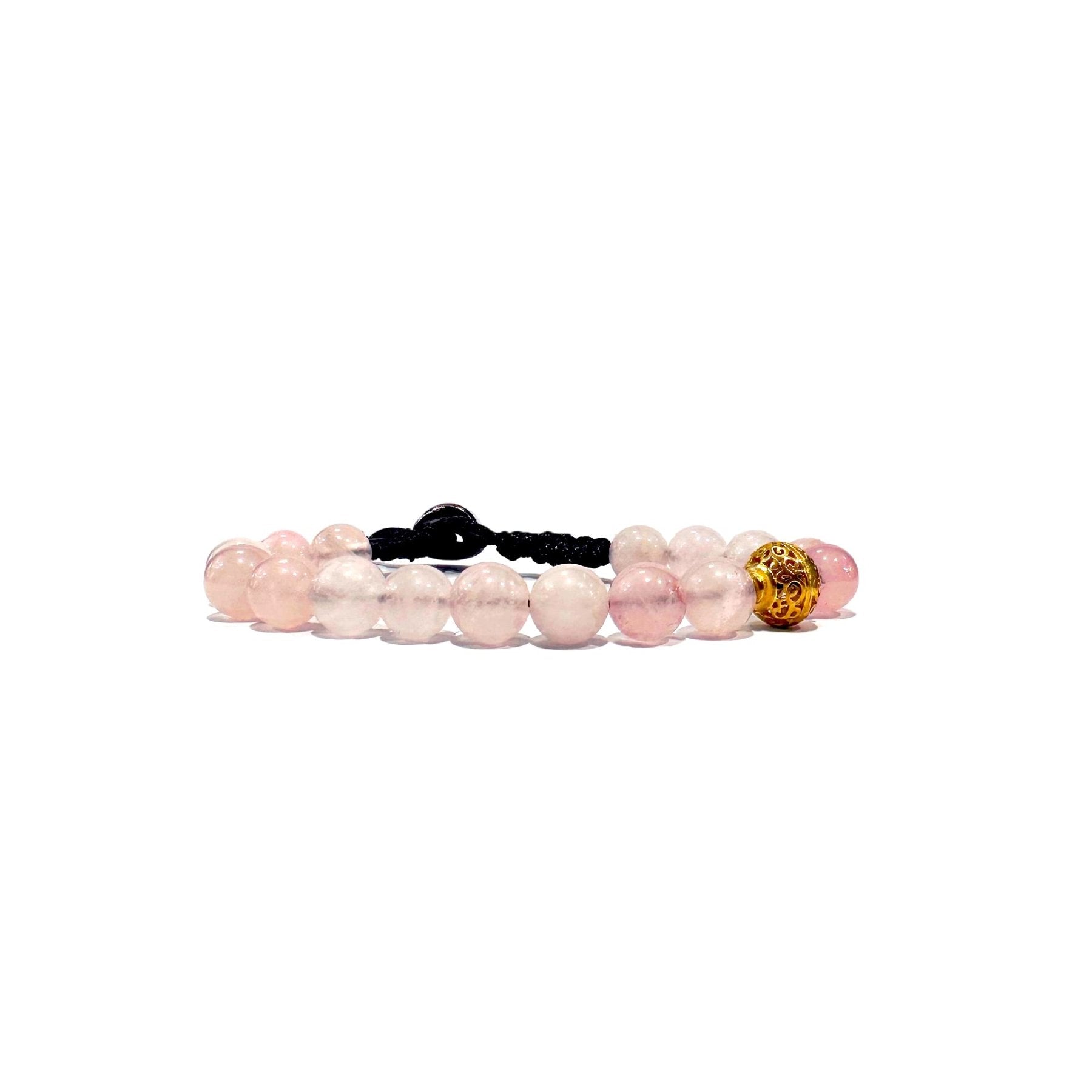 SAMSARA BRACCIALE TIBETANO IN QUARZO ROSA - Amore, dolcezza e armonia - Clorophilla Shop