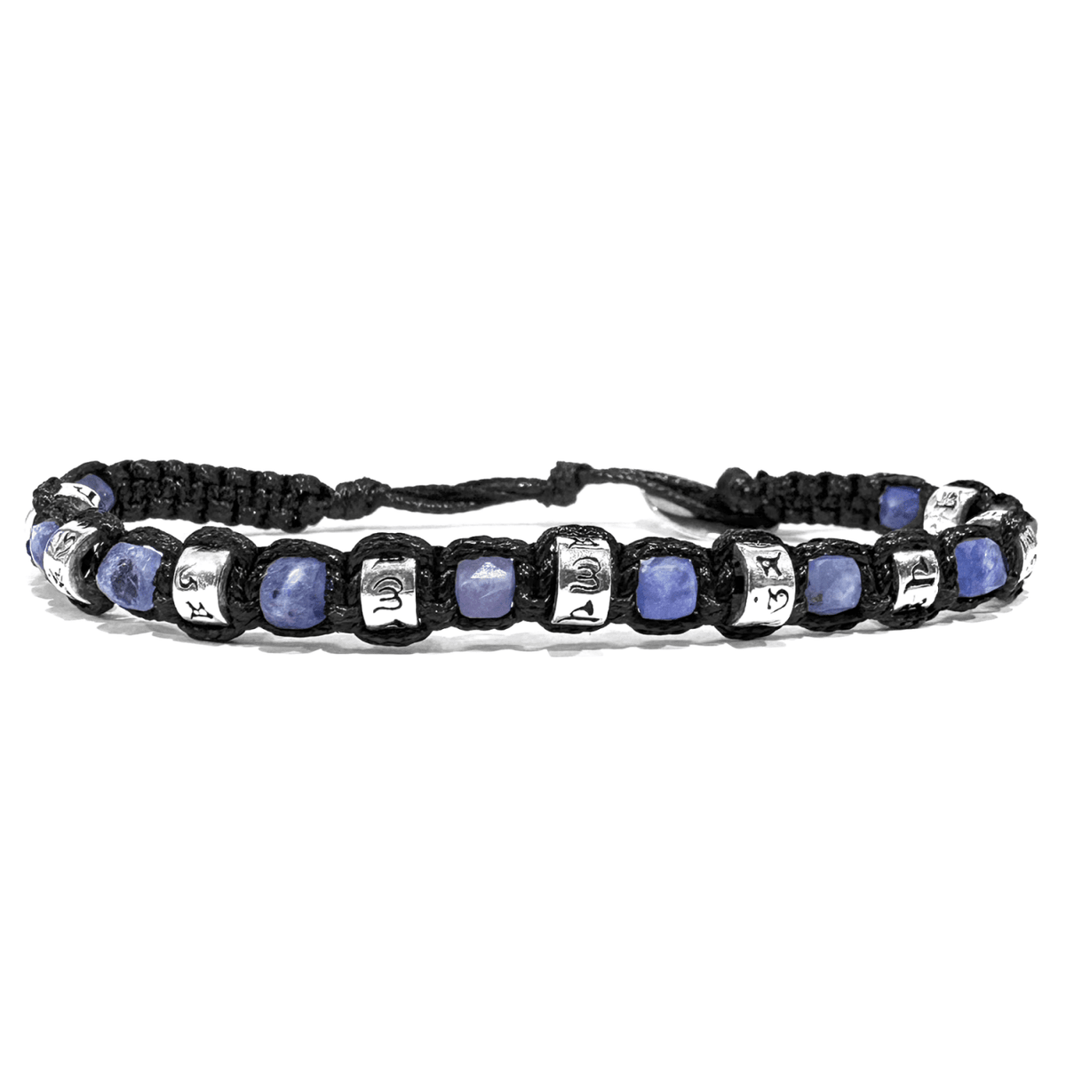 SAMSARA BRACCIALE TIBETANO IN TANZANITE E ARGENTO 925 - Trasformazione, elevazione e intuizione - Clorophilla Shop