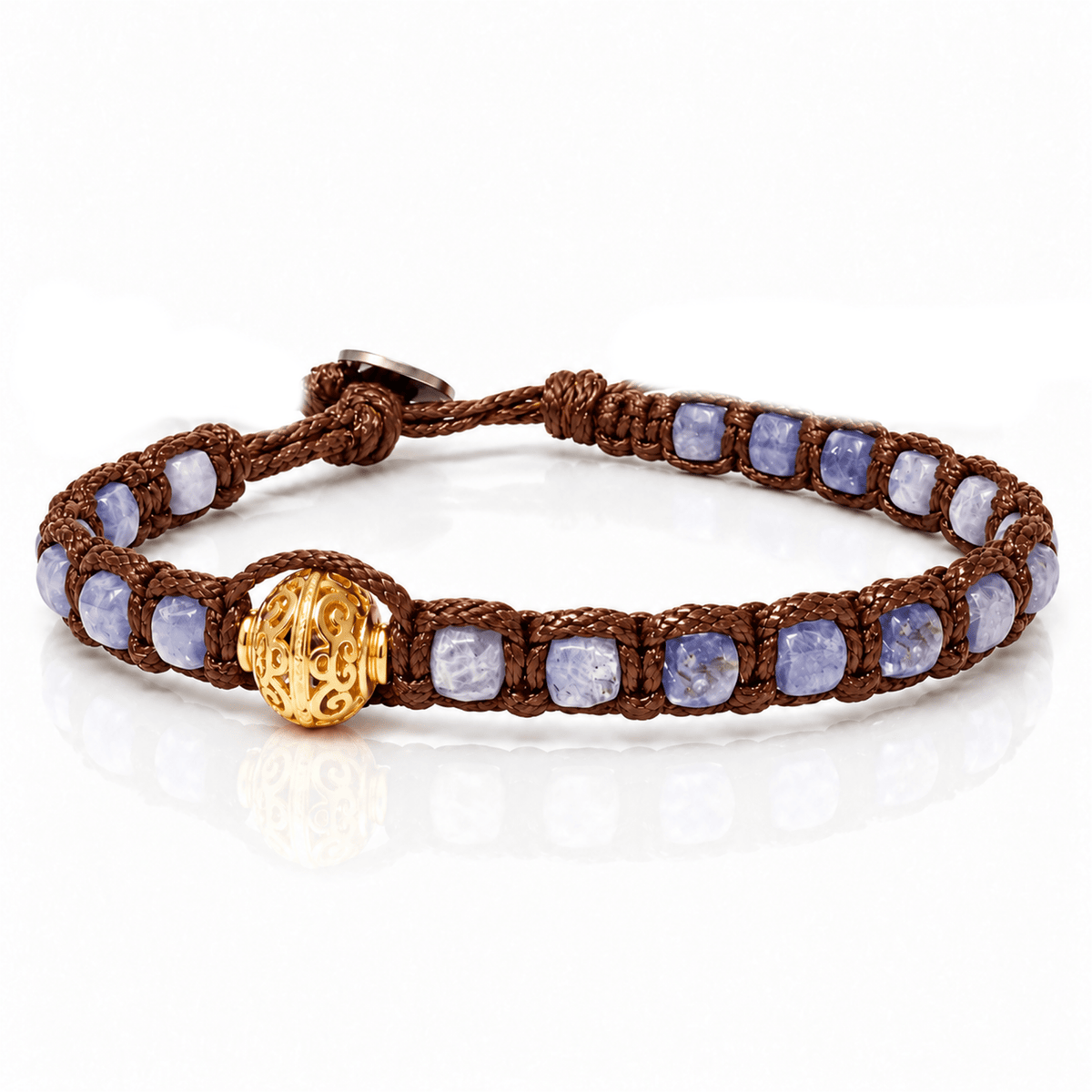SAMSARA BRACCIALE TIBETANO IN TANZANITE - Trasformazione e intuizione - Clorophilla Shop