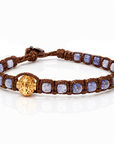 SAMSARA BRACCIALE TIBETANO IN TANZANITE - Trasformazione e intuizione - Clorophilla Shop