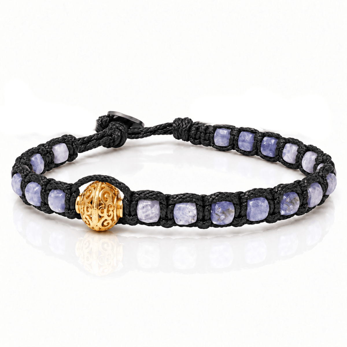 SAMSARA BRACCIALE TIBETANO IN TANZANITE - Trasformazione e intuizione - Clorophilla Shop