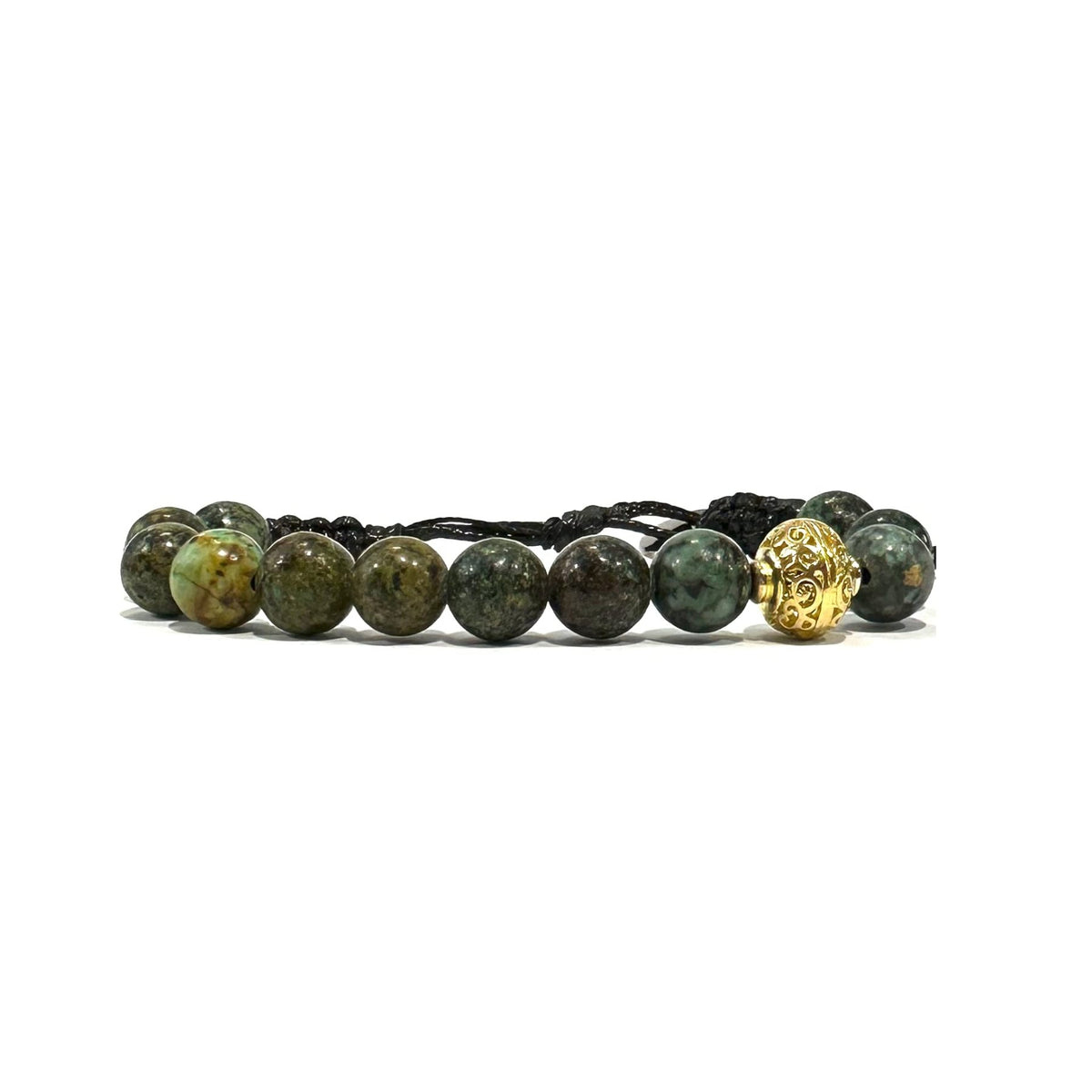 SAMSARA BRACCIALE TIBETANO IN TURCHESE AFRICANO - Crescita, equilibrio ed evoluzione - Clorophilla Shop