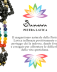 Samsara collana tibetana 7 CHAKRA con 7 pietre diverse e Lava Nera - mala tibetano con 108 grani - Rosario Buddista Religioso - Clorophilla Shop